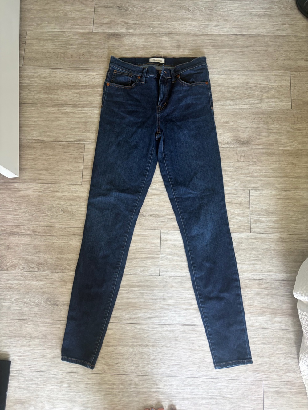 Madewell Women's Skinny Jeans in Dark Blue